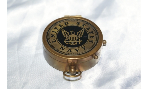 Bussola nautica in ottone United States Navy